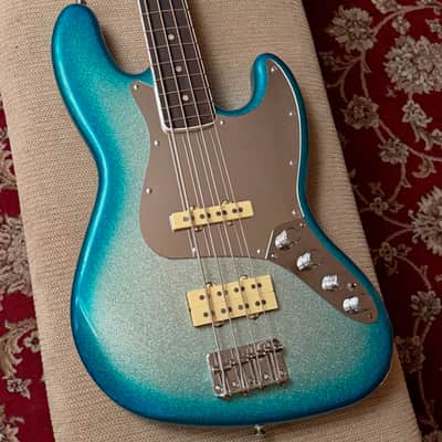 Fender Blu DeTiger Jazz Bass Sky Burst Sparkle 2024 w/ Gator Hard Case - 8lb 1oz