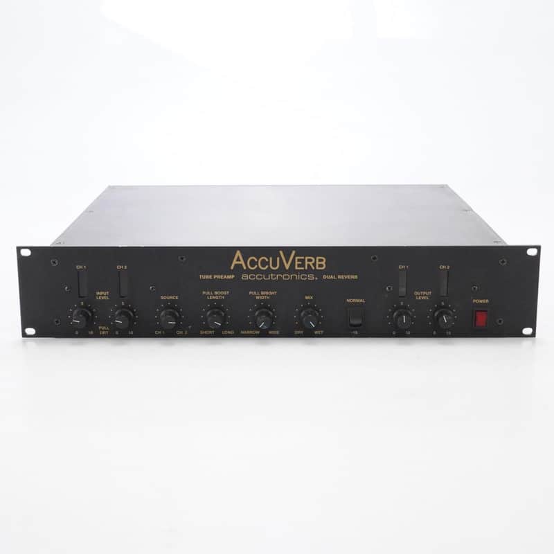 Accutronics AccuVerb Tube Line Preamp Dual Channel Spring Reverb Unit #52589 image 1