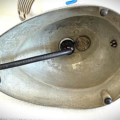 Early 1940s Shure Bros 55C Dynamic Microphone, works, incl stand, switch & cable image 9