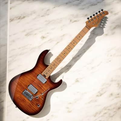 Cort G290 FAT II Discover Ultimate Playability: The Cort G290 FAT II with Roasted Maple Neck & Fretboard in Antique Violin Burst image 3