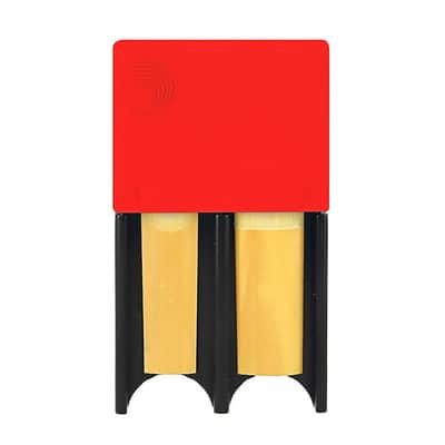 D'Addario DRGRD4ACRD Small Reed Guard for Clarinet & Saxophone Reeds, Red image 1