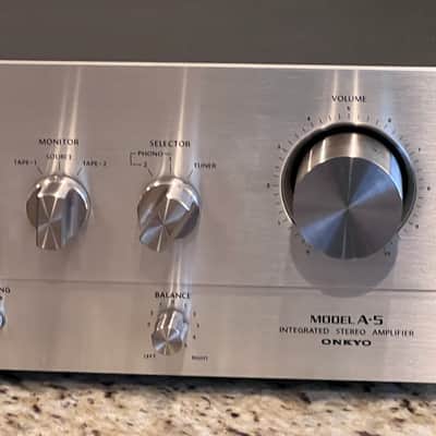 Onkyo A-5 Solid State Integrated Stereo Amplifier Silver-Serviced image 6