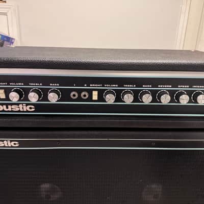 Acoustic 150 Amp Head/105 4x12 Cabinet Stack With Original Leather Covers (1970s) image 2