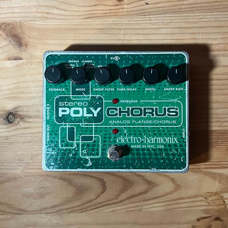 Electro-Harmonix Stereo Polychorus Analog Flange/Chorus Pedal | Reverb