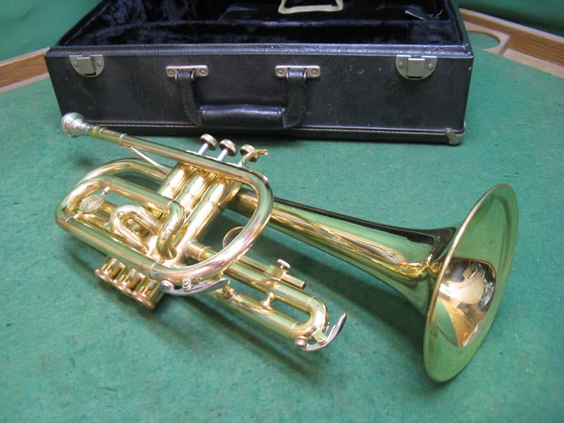Holton C602RC Cornet 1980's Yamaha Built Monster Bell 5 1/4" - Reconditioned - Case & Yamaha 11C4-7C Mouthpiece image 1