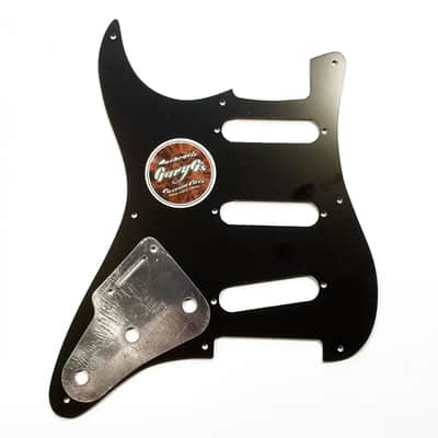 Black 3 Ply Stevie Ray Vaughan SRV Stratocaster Pickguard/Backplate Set Made In USA image 6