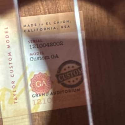 Taylor Custom Shop Blackwood Grand Auditorium 2020 - Natural image 12