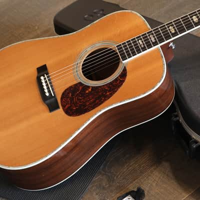 2002 Martin Standard Series D-41 Dreadnought Acoustic Guitar Natural + OHSC image 2