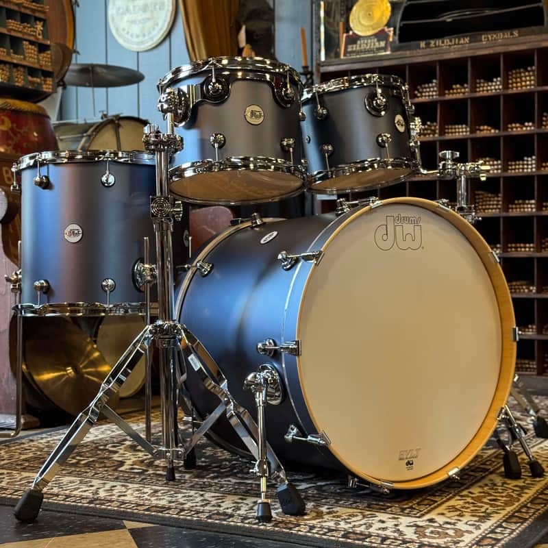 NEW DW Design Series Drum Set in Blue Slate - 18x22, 8x10, 9x12, 14x16 image 1
