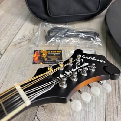 Washburn #M3SEBRK F-Style Solid Top Mandolin With Pickup, Satin image 5