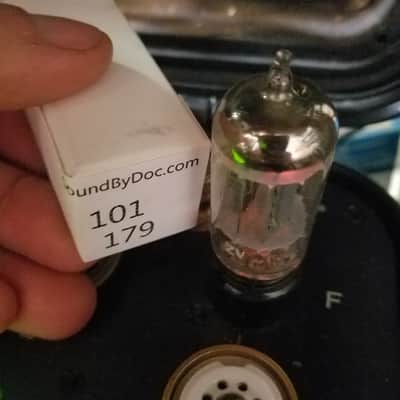 RCA 5965 dual triode tNOS AT1000 TESTED Balanced! PI Vacuum Tube T3 support rods triple mica 12AV7 1957-1963 image 4