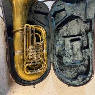 Yamaha YBB-641 Professional Bb Rotary Valve Tuba 2010s - Lacquered Brass image 11