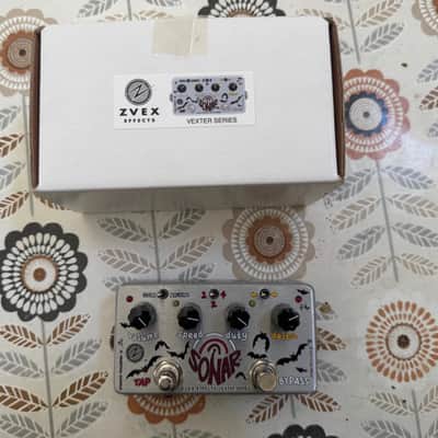 Zvex Vexter Series Sonar Tremolo with Tap Tempo 2010s - Silver with Graphic image 2
