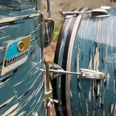 Ludwig 1970 - Blue Oyster “Bowling Ball” Pearl image 5