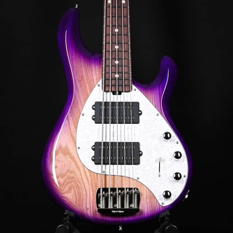 Ernie Ball Music Man StingRay Special 5 HH w/ Rosewood Fingerboard Bass Guitar- Purple Sunset 2026 (K11685) image 1
