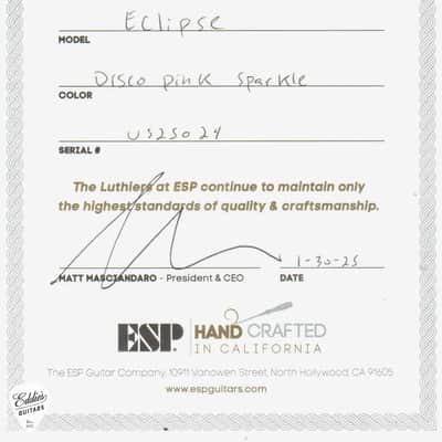 ESP USA Eclipse - Disco Pink Sparkle image 19