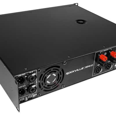 (2) Rockville SPGN154 15" 1600W DJ PA Speakers+Power Amplifier+Stands+Cables image 8