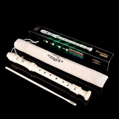 Glory Soprano Recorder Instrument For Kids Beginner, German Fingering C Key Recorder Instrument,Beige image 5