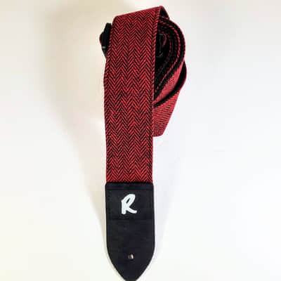 Red and Black Tweed Guitar Strap -Tweed Guitar Strap- Vintage Tweed -Durable Guitar Strap-Guitar St image 2