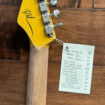 Nash Guitars Model S-63 Vintage White Lollar Pickups Rosewood Neck VSN131 image 10