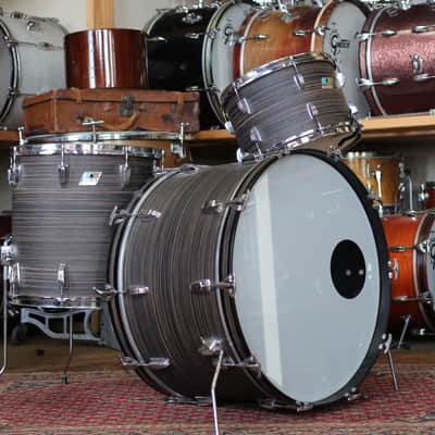 1970's Ludwig Pro Beat in "Ebony Oyster" 14"x24" 16"x16" 9"x13" image 1