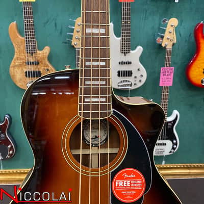 FENDER Kingman Bass, Walnut Fingerboard, Black Pickguard, Shaded Edge Burst image 8