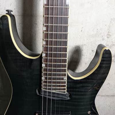 ESP Horizon Kiko 27 Frets Heel Cut 2013 See Thru Black Grass Roots image 6