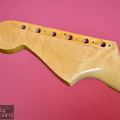Vintage 1963 PRE-CBS Fender Jazzmaster Project Neck - Killer Tone Wood - Clay Dot Brazilian Board! image 18