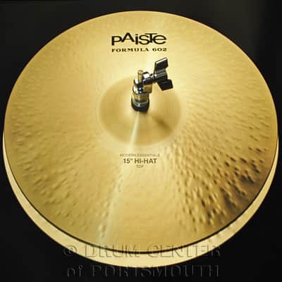 Paiste Formula 602 Modern Essentials Hi Hat Cymbals 15" image 3
