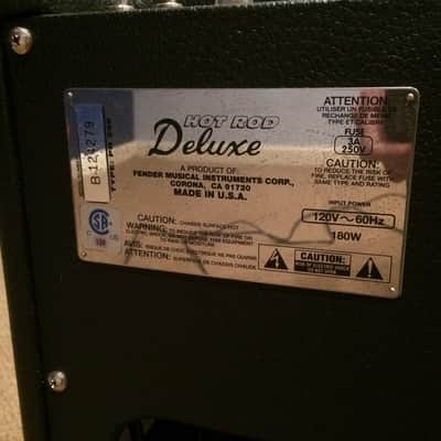 Fender Hot Rod Deluxe 1997-2002 Black Made in USA Jensen C12-n image 6