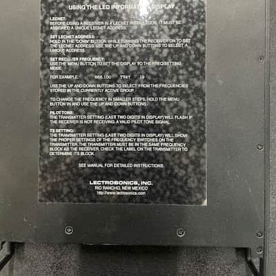 Lectrosonics UDR200C Ratio Diversity Synthesized UHF Receiver Block 25 image 3