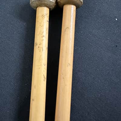 Mike Balter 9R, 5/8-Inch Brass Bell Mallets, Rattan Handles - GOOD image 4
