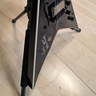Dave Mustaine's Artist Owned NAMM 2016 Dean Stradivarius VMNT Flying King V F-Hole Signed MEGADETH Tour Guitar personally owned for years by DAVE MUSTAINE image 10
