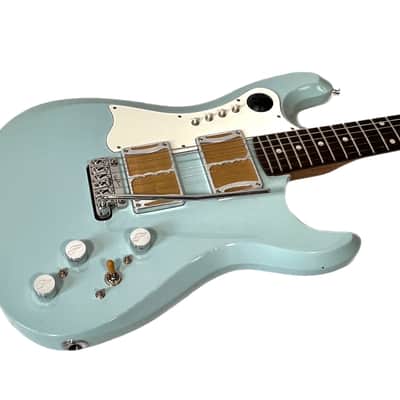 Fiam Guitars Mirari 2022 Aged Sonic Blue, by past Ronin luthier Izzy Lugo’ OG Redwood body NEW (Authorized Dealer) image 4