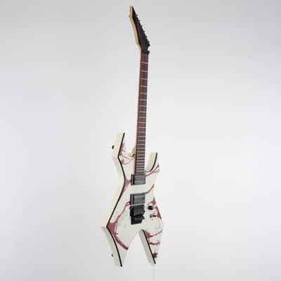 B.C.Rich JJSW2 Joey Jordison Signature Warlock II White with Blood