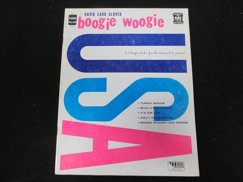 Charles Hansen Pub. 1957 David Carr Glover Boogie Woogie Intermediate Piano Book image 1