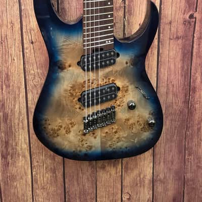 Ibanez RGMS7PBCBS RG Standard 7-String Multi-Scale Electric Guitar – Cosmic Blue Starburst image 2