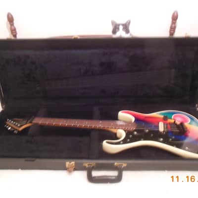 Kramer VERY RARE! BARETTA *GRAIL* GUITAR ART 1985 Custom Graphic image 19