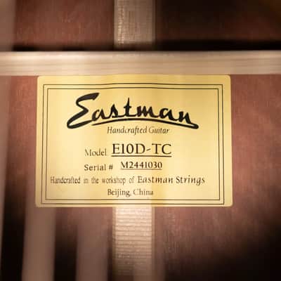 Eastman E10D-TC Dreadnought Acoustic Guitar with Hardshell Case image 20
