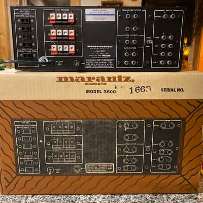 Marantz  Model 3600 Preamplifier (Original box, single owner) image 2