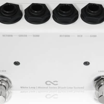 One Control White Loop 2-Channel Loop Flash Switcher Pedal Bundle w/ Polish Cloth image 2