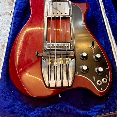Ovation Magnum I Bass c 1978 - 1980 Cherry original vintage USA image 3
