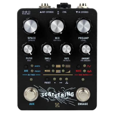New Electronic Audio Experiments Scattering Stereo Reverb Guitar Effects Pedal