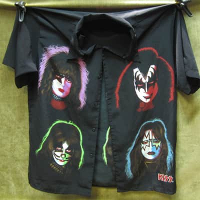 KISS/Hard Rock Cafe Solo Album Art Rare Bowling Shirt X Large EXC! Free Shipping w/ BIN!! image 1