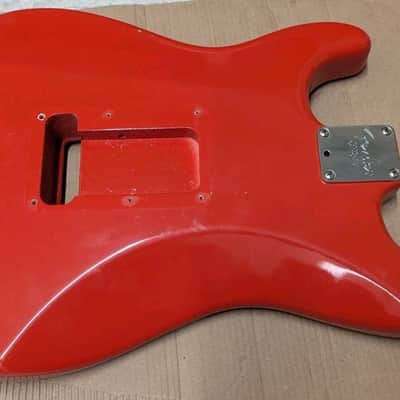 Fender USA Deluxe Stratocaster Guitar Body - refinished RED image 3