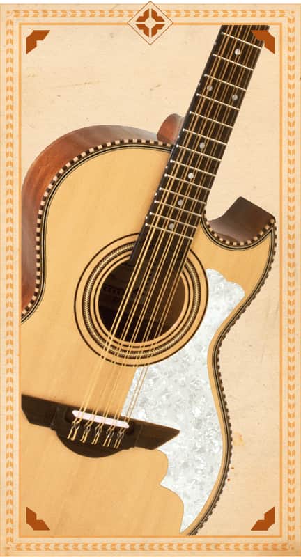 H. Jimenez LBQ2E El Mu'sico Standard Bajo Quinto w/ Padded Gig Bag image 1