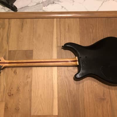 Custom built PRS style Saints inspired electric guitar - black and gold image 4