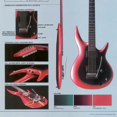 Ibanez Maxxas MX3 1987 Magma *Case Queen* 666 image 22
