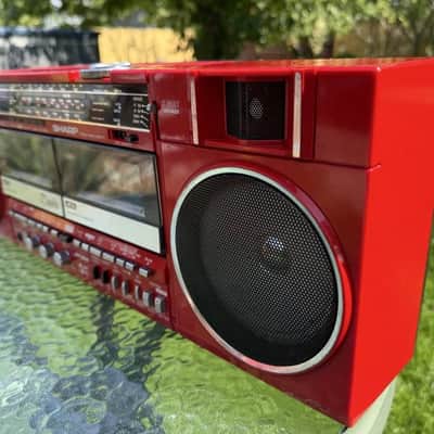 Sharp GF-550ZR Rare Vintage Cassette Boombox  Ghettoblaster Warranty +Manual image 3