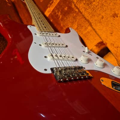 Fender Eric Clapton Artist Series Stratocaster with Vintage Noiseless Pickups 2002 Torino Red image 3